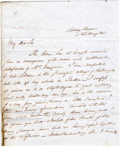 Letter from George Musgrave